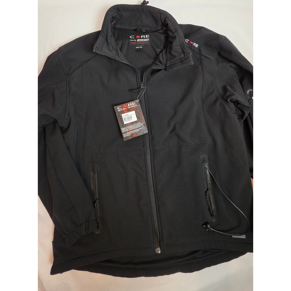 Gerbing Core Heat Heated Softshell Jacket Mens Large Black NWT Battery & Charger
